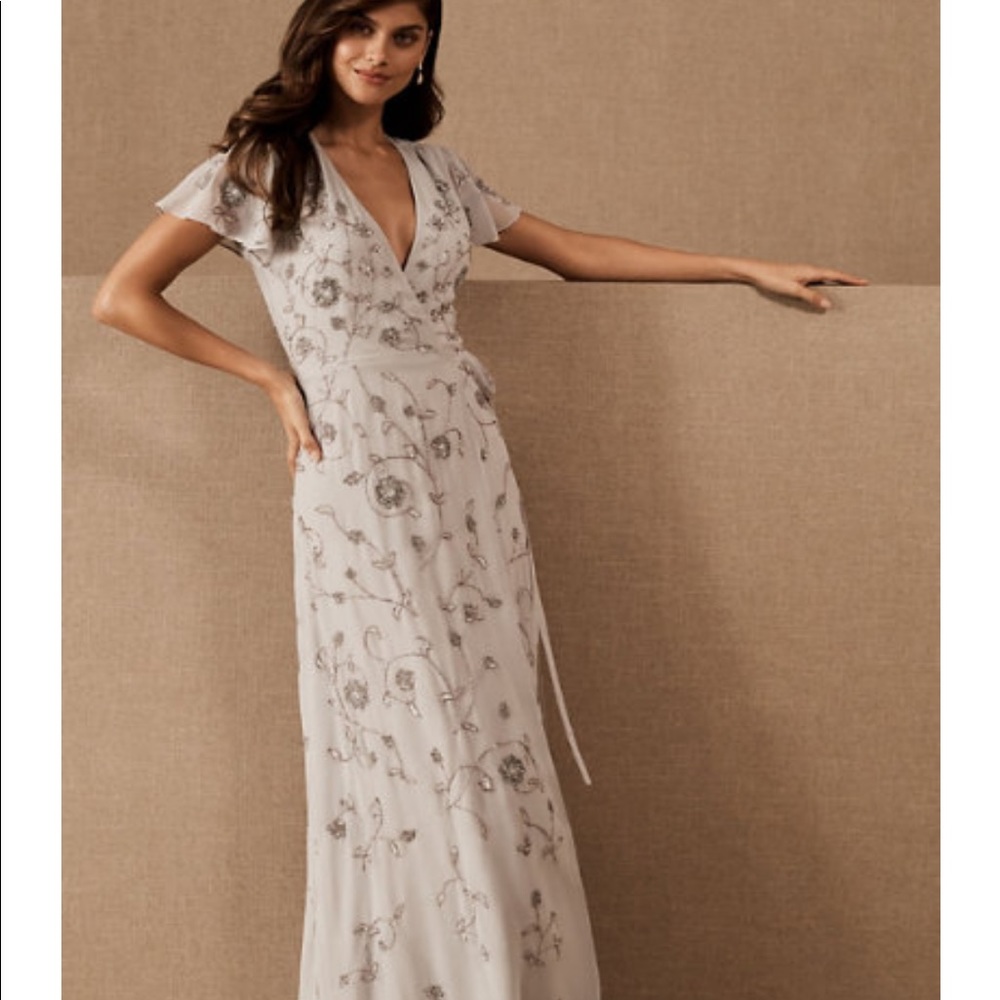 BHLDN Plymouth Beaded Dress, Size 4